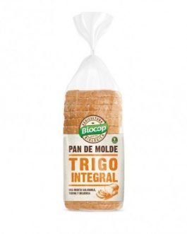 Pan de molde blando Trigo integral Biocop 400 gr.