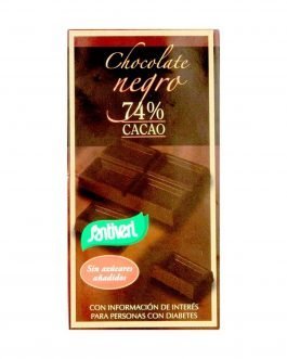 Choco Negro 74% Cacao Sin Azúcar